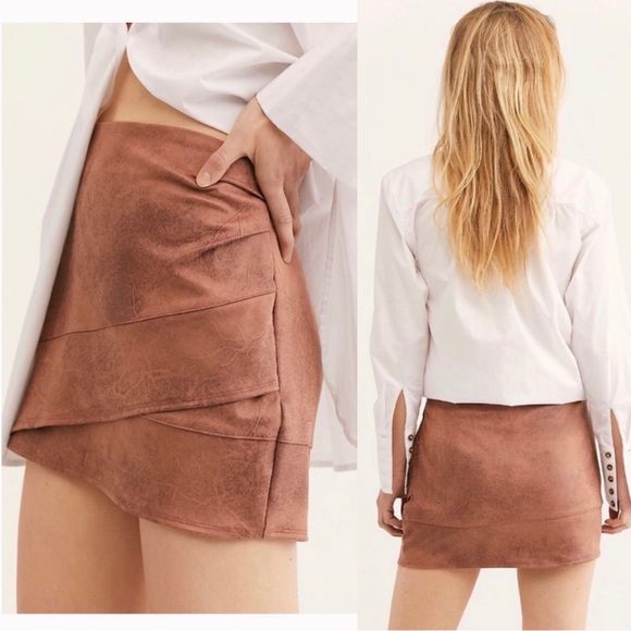 Free People Dresses & Skirts - Free People Faux Suede Skirt